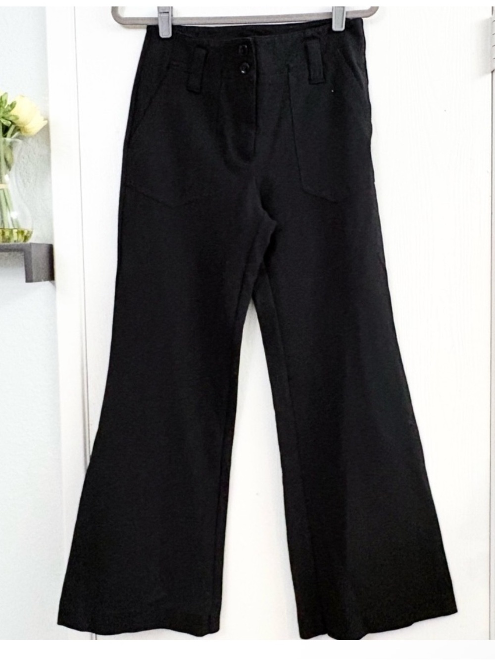 MAEVE by Anthropologie The Naomi Ponte Classic Black Wide-Leg Women’s Pants Sz 6